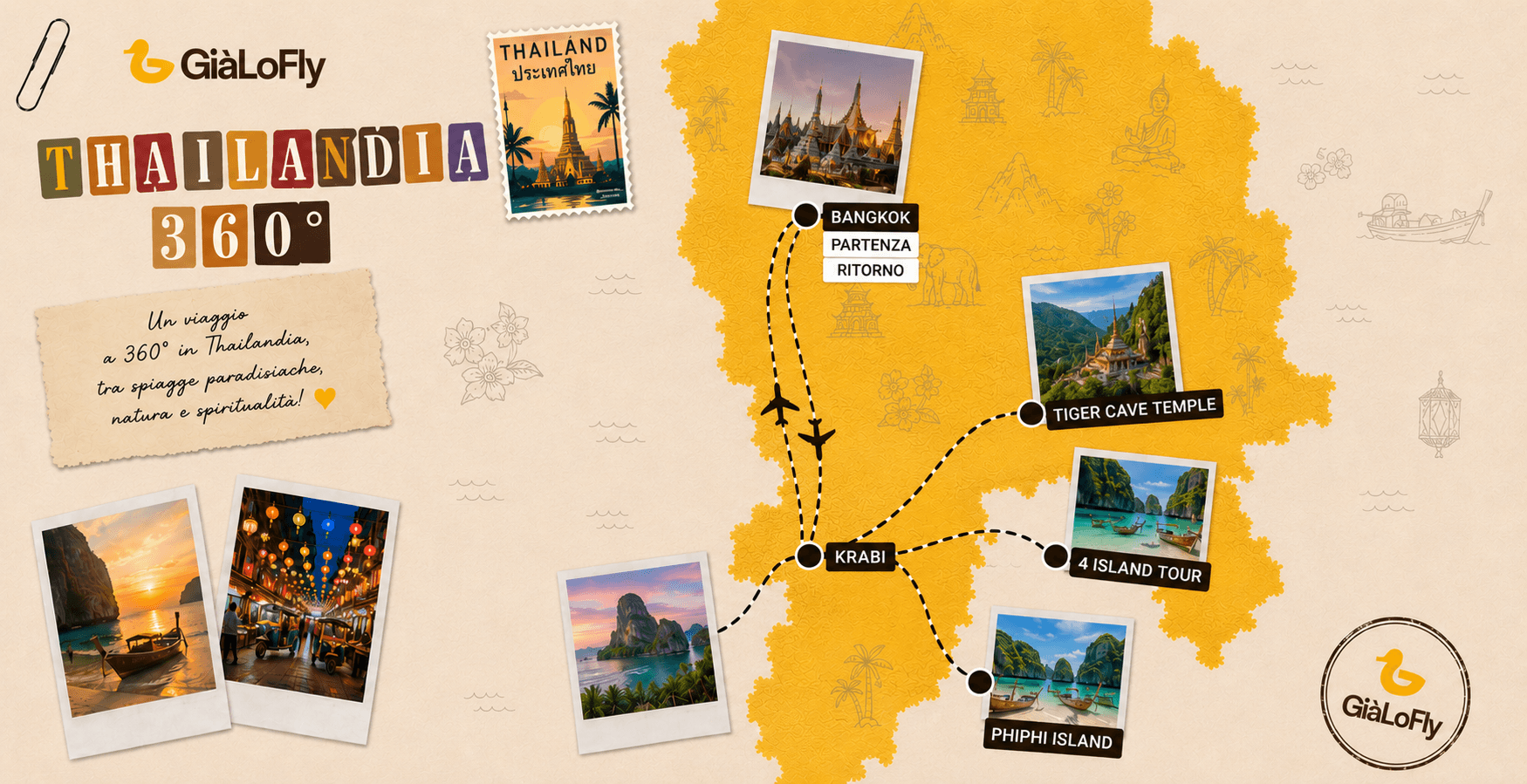 Mappa itinerario