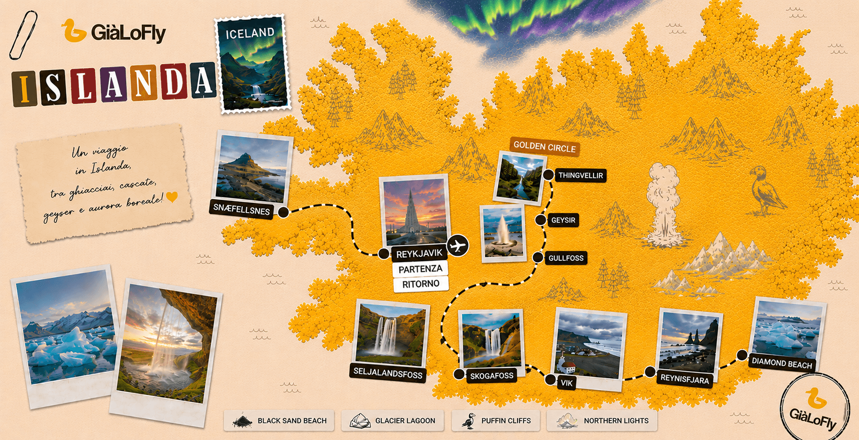 Mappa itinerario