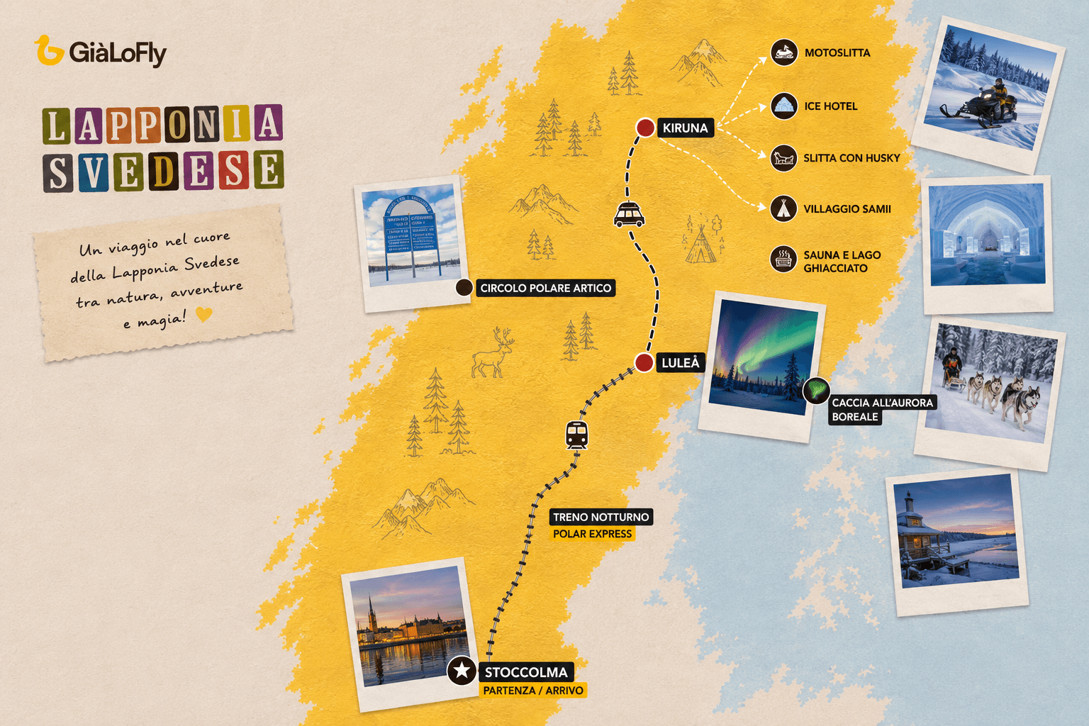 Mappa itinerario