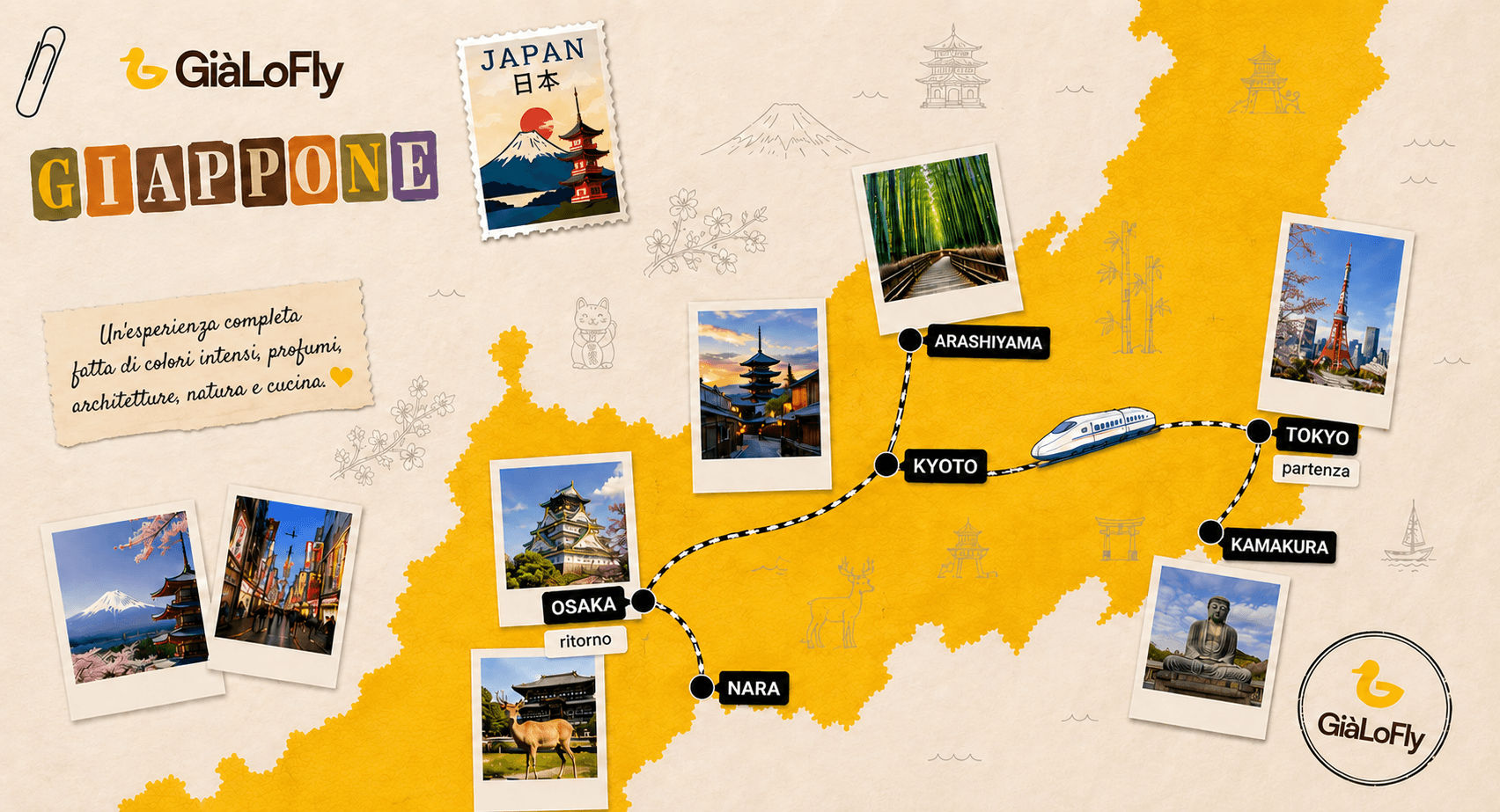 Mappa itinerario